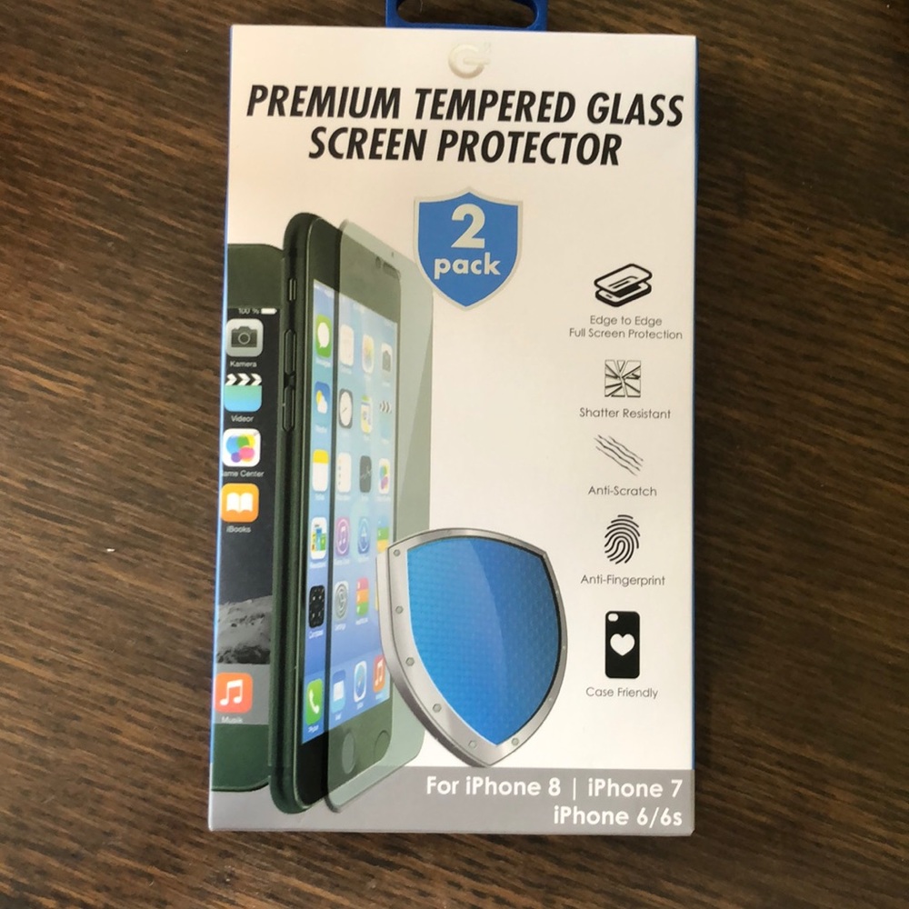 Premium tempered glass screen protector 2 Pack
